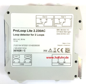 Bircher ProLoop Lite 2-Kanal Schleifendetektor, 230 Volt, 353828