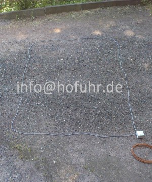 Induktionsschleife 4 Meter Umfang, 5 Meter Zuleitung