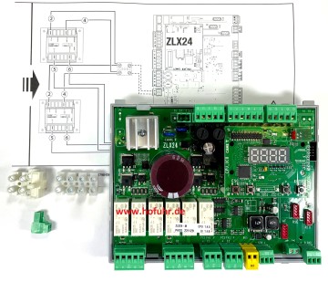 CAME Umbaukit von ZL19N, ZLJ14, ZLJ24 auf ZLX24MA, 88006-0084