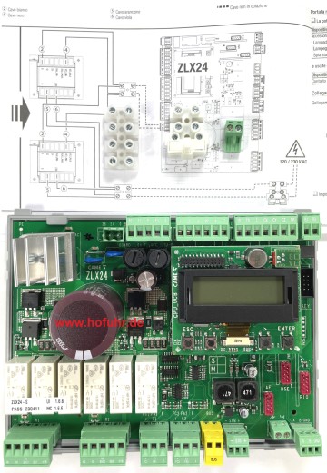 CAME Umbaukit von ZL19N, ZLJ24 auf ZLX24SA, 88006-0085