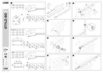 CAME Gleitarm für FAST / FAST40 und STYLO, 001STYLO-BD