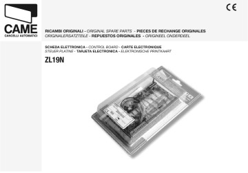 CAME Platine Steuerung ZL19N, für z.B.: ATI A3024 und A5024, sowie FAST F7024, FROG 24V