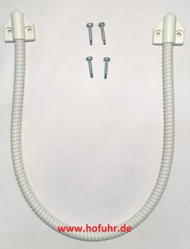 Kabelbergang Metall/PVC-Mantel wei, 50cm