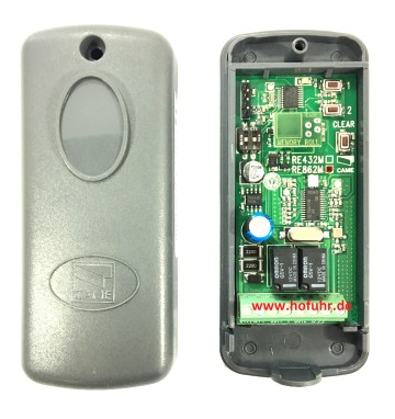 CAME externer Funkempfänger 2-Kanal 12/24V AC/DC 868,35Mhz, 001RE862M