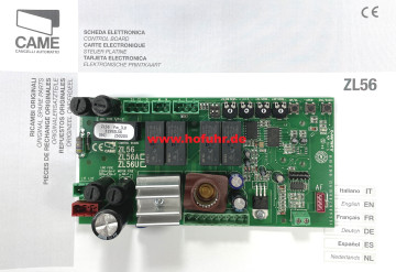 CAME Steuerungsplatine ZL56, für V600E, V900E, VER10 und VER12, 3199ZL56