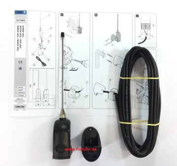 CAME Antenne 868,35 MHz für Torantriebe, incl. Kabel, für Außen, Stabantenne