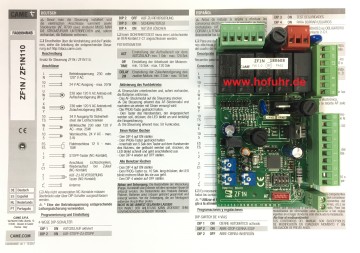 CAME Steuerung Platine ZF1N, für ATI, FERNI, KRONO, FAST und FROG