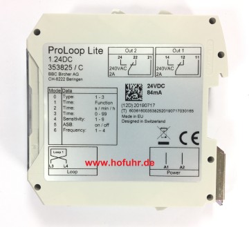 Bircher ProLoop Lite 1-Kanal Schleifendetektor, 24 Volt, 353825