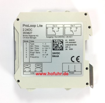 Bircher ProLoop Lite 2-Kanal Schleifendetektor, 24 Volt, 353827