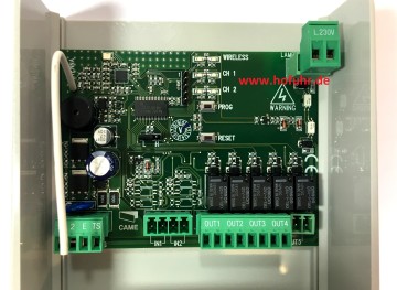 CAME RIOCT8WS externe Steuerzentrale für Zusatzgeräte der kabellosen Serie RIO, 806SS-0050