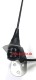 Antenne 433 MHz für Torantriebe, incl. Kabel, für Außen, Stabantenne, Edelstahlwinkel