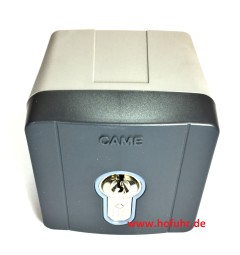 CAME 2 gleichschlieende Schlsseltaster AP mit Profilzylinder, (Schlsselschalter), blaue Beleuchtung, 8K06SL-004