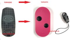 CAME 2-Kanal Handsender TOPD2FPS, für 433,92 MHz und 868,35 MHz, 806TS-0095