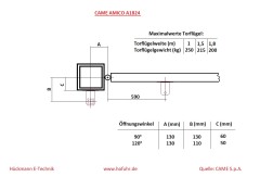 CAME AMICO Torantrieb A1824, 001A1824